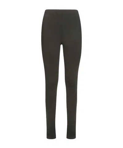 Red Valentino Elastic Waist Leggings In Black