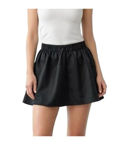 Red Valentino Elastic Waist Midi Skirt In Black