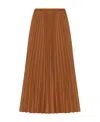 Red Valentino Elastic Waist Skirt In Brown