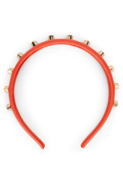 Red Valentino Elegant And Versatile Orange Hairband In Red