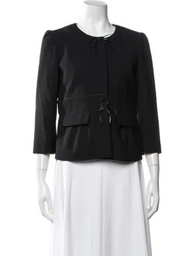 Pre-owned Red Valentino Evening Jacket In Black