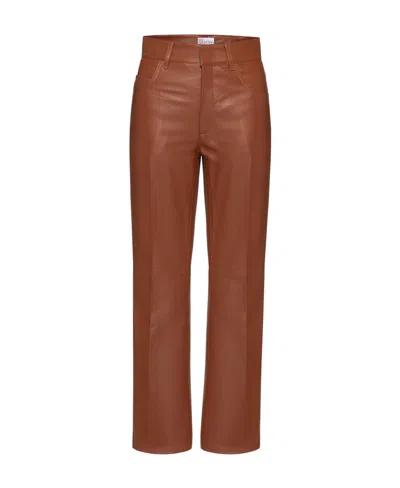 Red Valentino Fit Casual Pants In Brown