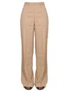 Red Valentino High-waisted Wide-leg Trousers Front Pleats