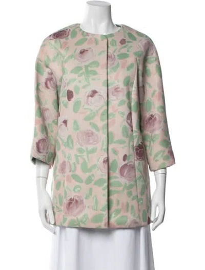 Pre-owned Red Valentino Floral Print Jacket W/ Tags In Multi