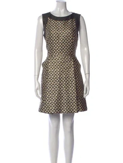 Pre-owned Red Valentino Floral Print Mini Dress In Multi