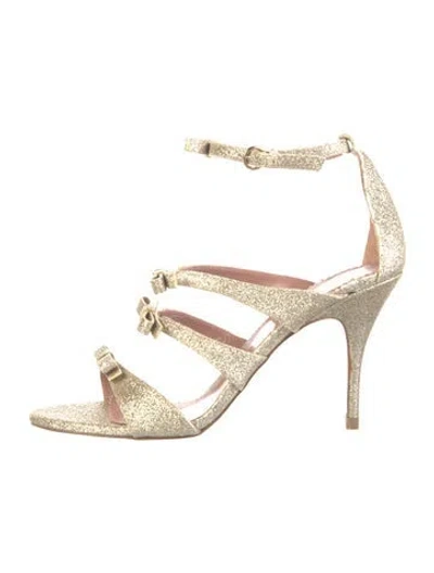 Pre-owned Red Valentino Glitter Glitter Accents Sandals