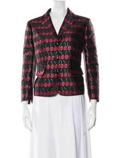 Pre-owned Red Valentino Graphic Print Blazer In Multi