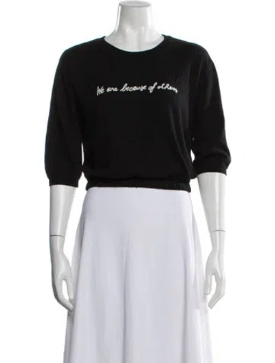 Pre-owned Red Valentino Graphic Print Crew Neck Sweater In Multi
