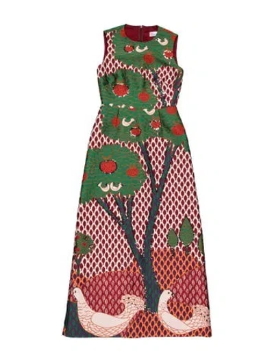 Pre-owned Red Valentino Graphic Print Mini Dress In Multicolor