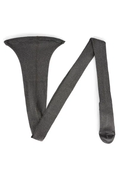 Red Valentino Gray Tights With Light Spots, Versatile And Elegant. In Black