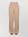 Red Valentino High-waisted Wide-leg Trousers Front Pleats