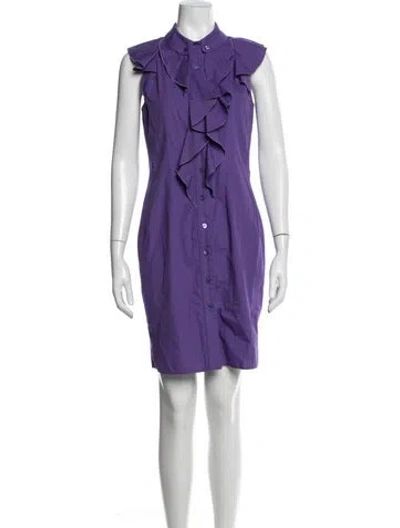 Pre-owned Red Valentino Knee-length Dress In Purple