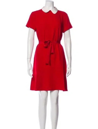 Pre-owned Red Valentino Knee-length Dress In Red