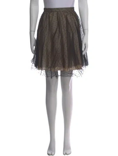Pre-owned Red Valentino Lace Trim Embellishment Mini Skirt