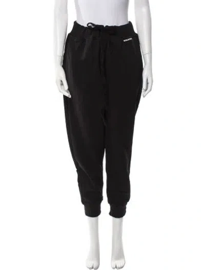 Pre-owned Red Valentino Lace Trim Embellishment Sweatpants W/ Tags In Black