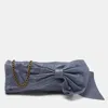 RED VALENTINO RED VALENTINO LEATHER BOW CHAIN CLUTCH