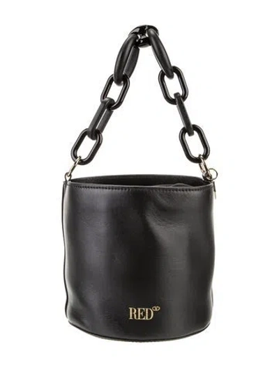 Pre-owned Red Valentino Leather Bucket Bag In Brown