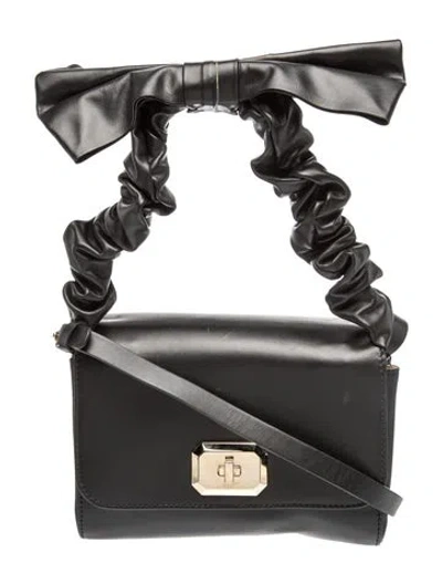 Pre-owned Red Valentino Leather Shoulder Bag In Grey