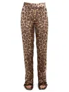 Red Valentino Leopard-print Side-pocket Trousers In Animal Print