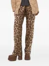 Red Valentino Leopard-print Side-pocket Trousers In Animal Print