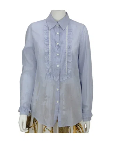 Red Valentino Logo Shirt In Gray