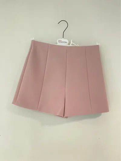 Red Valentino Logo Shorts In Nude