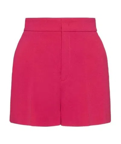 Red Valentino Logo Shorts In Pink