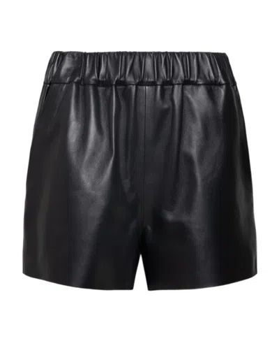 Red Valentino Logo Straight Shorts In Black