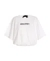 Red Valentino Logo T-shirt With Round Neck In White