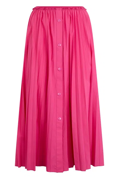 Red Valentino Long Fuchsia Dress, Soft And Versatile. In Pink