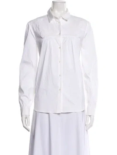 Pre-owned Red Valentino Long Sleeve Blouse In Neutral