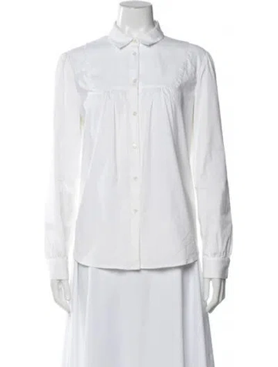 Pre-owned Red Valentino Long Sleeve Blouse In Neutrals