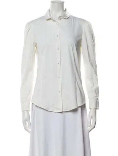 Pre-owned Red Valentino Long Sleeve Blouse In Neutrals