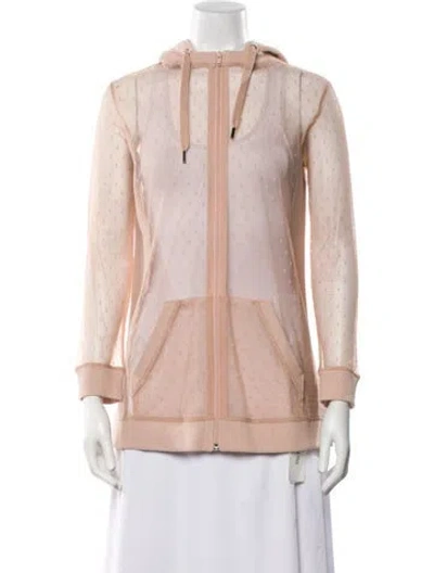 Pre-owned Red Valentino Mesh Striped Jacket W/ Tags In Neutral