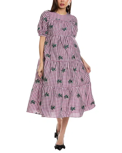 Red Valentino Midi Dress In Pink