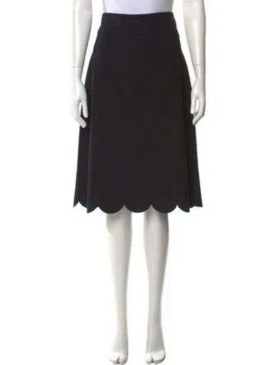 Pre-owned Red Valentino Midi Length Skirt In Black