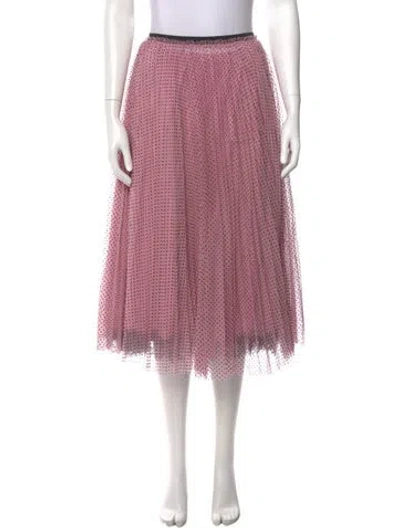 Pre-owned Red Valentino Midi Length Skirt In Pink