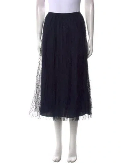 Pre-owned Red Valentino Midi Length Skirt W/ Tags In Blue