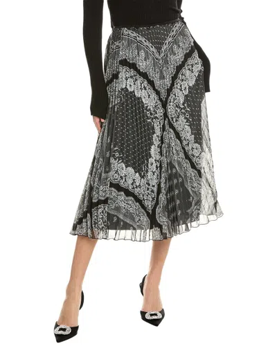 Red Valentino Midi Skirt In Black