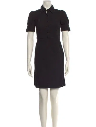 Pre-owned Red Valentino Mini Dress In Black
