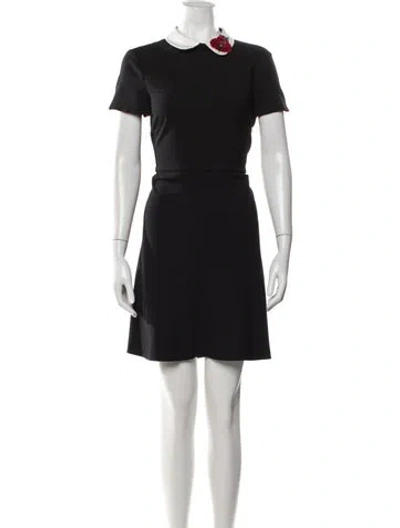 Pre-owned Red Valentino Mini Dress In Blue