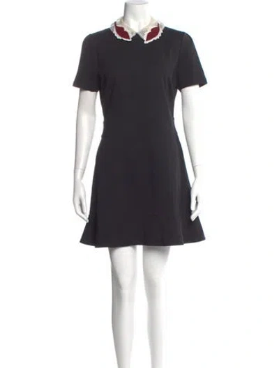 Pre-owned Red Valentino Mini Dress In Gray