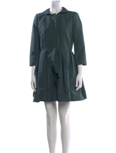 Pre-owned Red Valentino Mini Dress In Green