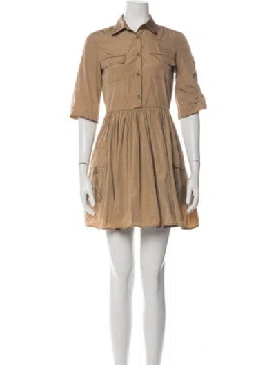 Pre-owned Red Valentino Mini Dress In Neutrals