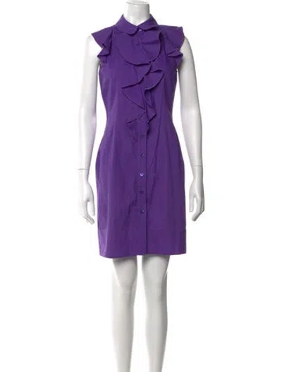 Pre-owned Red Valentino Mini Dress In Purple