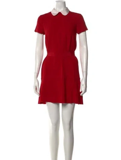Pre-owned Red Valentino Mini Dress In Red