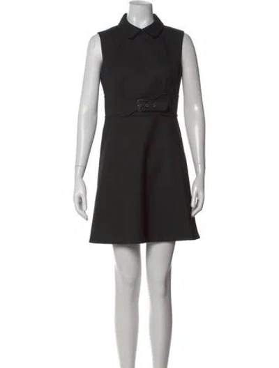 Pre-owned Red Valentino Mini Dress W/ Tags In Black