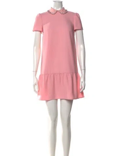 Pre-owned Red Valentino Mini Dress W/ Tags In Pink