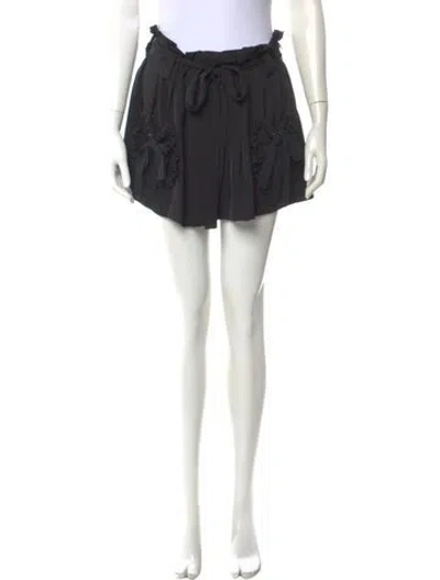 Pre-owned Red Valentino Mini Shorts In Black