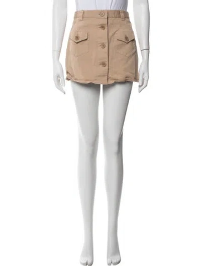 Pre-owned Red Valentino Mini Shorts In Brown